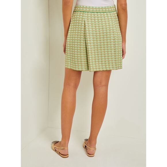 Misook  Pleat Detail Soft Tweed Knit Skirt - Picture 4 of 12